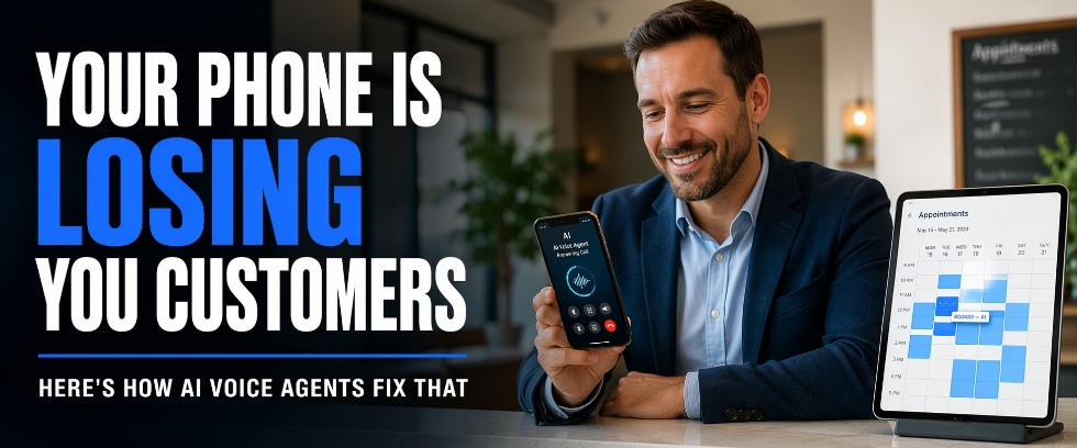 Your Phone Is Losing You Customers – Here’s How AI Voice Agents Fix That